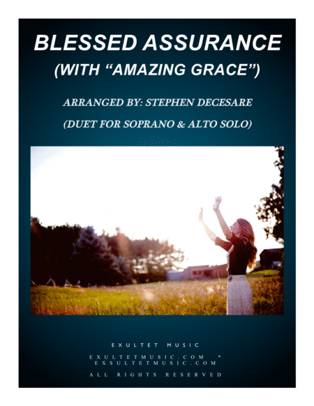 Blessed Assurance With Amazing Grace Duet For Soprano Alto Solo Sheet Music