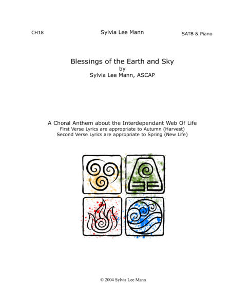 Blessings Of The Earth And Sky Sheet Music