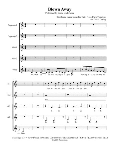 Blown Away Sheet Music