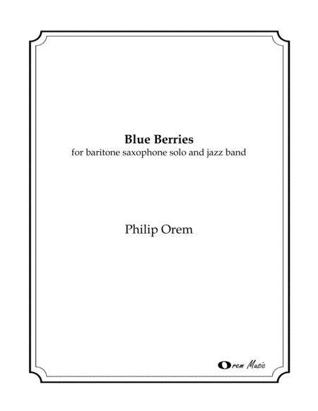 Blue Berries Sheet Music