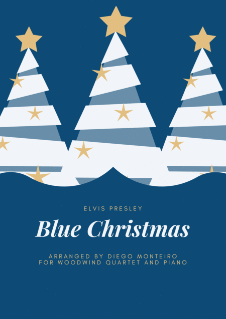 Blue Christmas Woodwinds Quartet Sheet Music