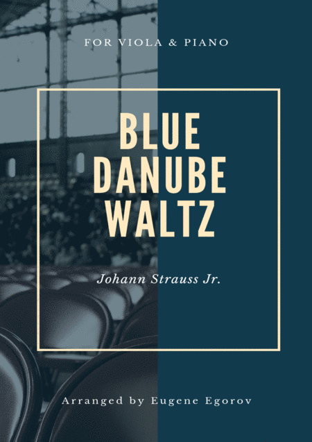 Blue Danube Waltz Johann Strauss Jr For Viola Piano Sheet Music