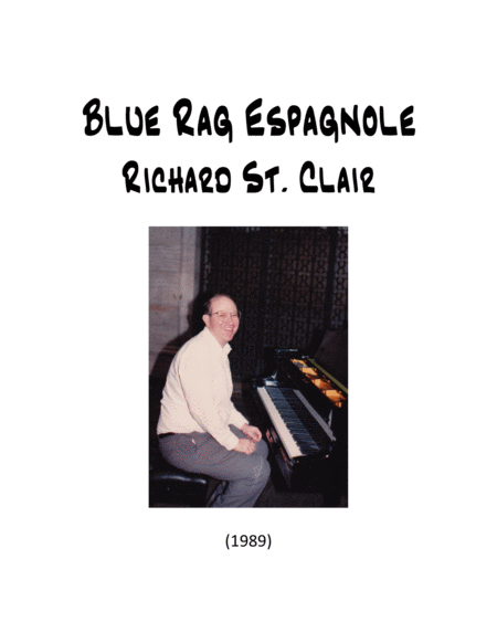 Blue Rag Espagnole For Solo Piano Sheet Music