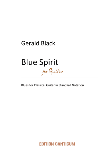 Blue Spirit Blues Sheet Music