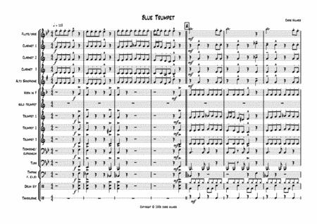 Blue Trumpet For Solo Trumpet And Junior Wind Band Sheet Music