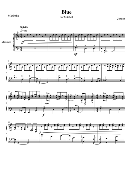 Blue Sheet Music