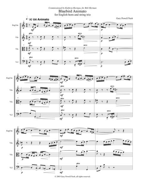 Bluebird Animato Sheet Music