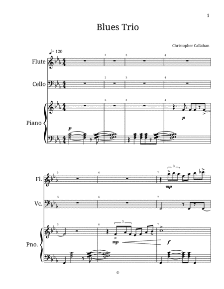 Blues Trio Sheet Music