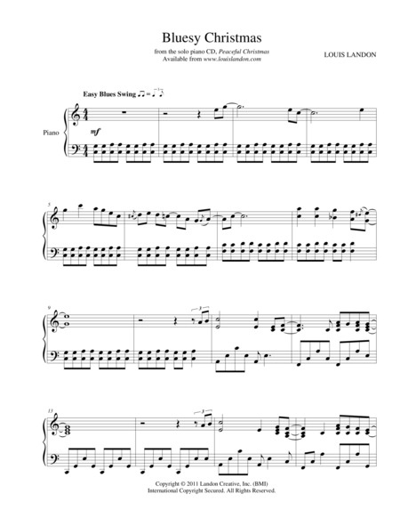 Bluesy Christmas Sheet Music