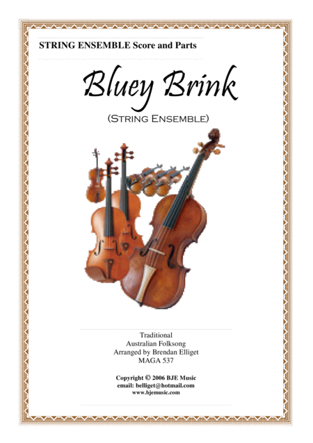 Free Sheet Music Bluey Brink String Ensemble Score And Parts Pdf