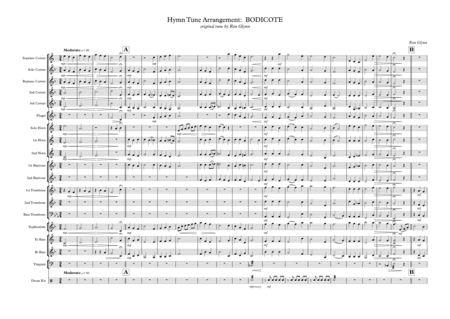 Bodicote Hymn Tune Arrangement Sheet Music