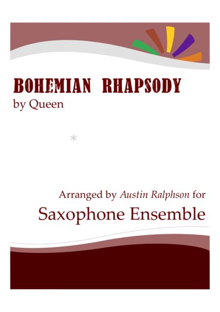 Bohemian Rhapsody Sax Ensemble Sheet Music