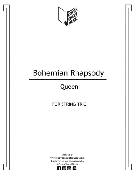 Bohemian Rhapsody String Trio Sheet Music