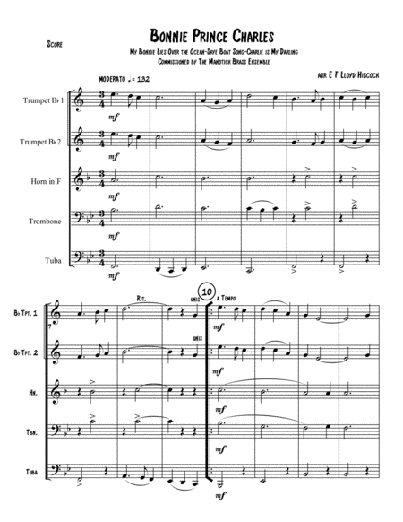 Bonnie Prince Charles A Medley Of Scottish Songs Sheet Music