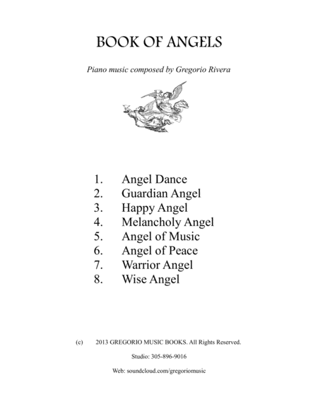 Free Sheet Music Book Of Angels