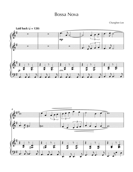 Bossa Nova Sheet Music