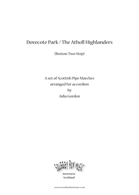 Boston Two Step Dovecote Park The Atholl Highlanders Sheet Music