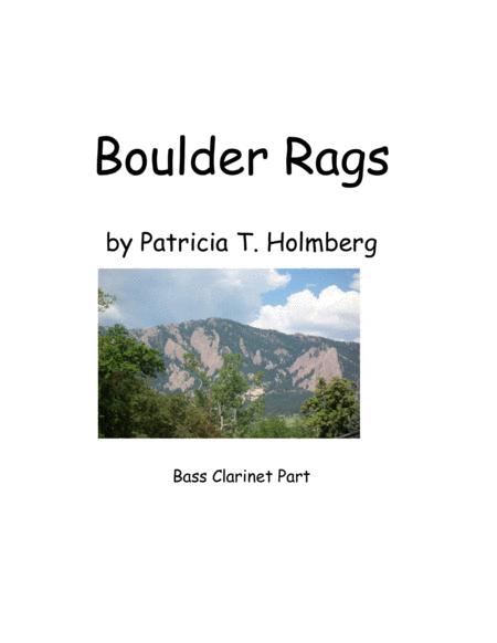 Boulder Rags Arranged For Flute Clarinet And Bass Clarinet Bass Clarinet Part Sheet Music