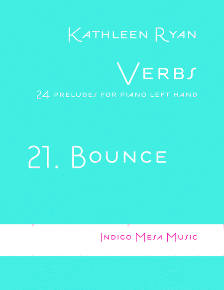 Free Sheet Music Bounce Verbs 21