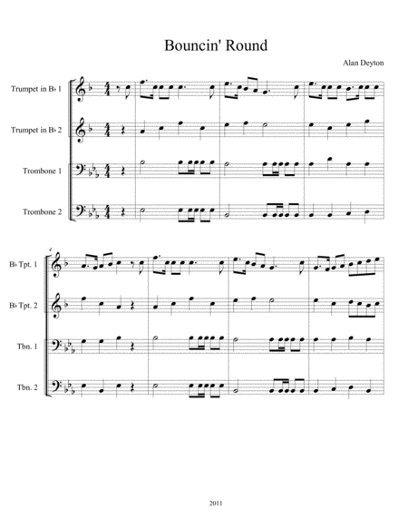 Free Sheet Music Bouncin Brass