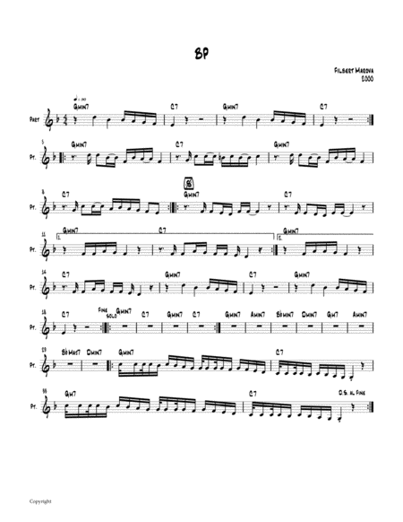 Free Sheet Music Bp