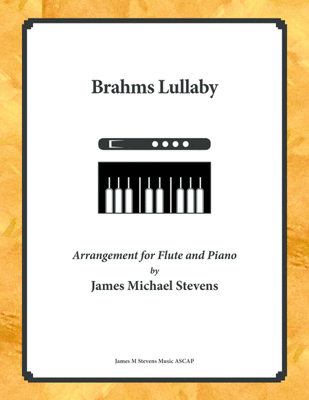 Free Sheet Music Brahms Lullaby Flute Piano
