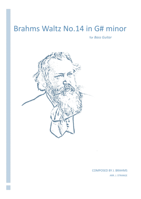 Brahms Waltz No 14 In G Minor For Bass Guitar Sheet Music