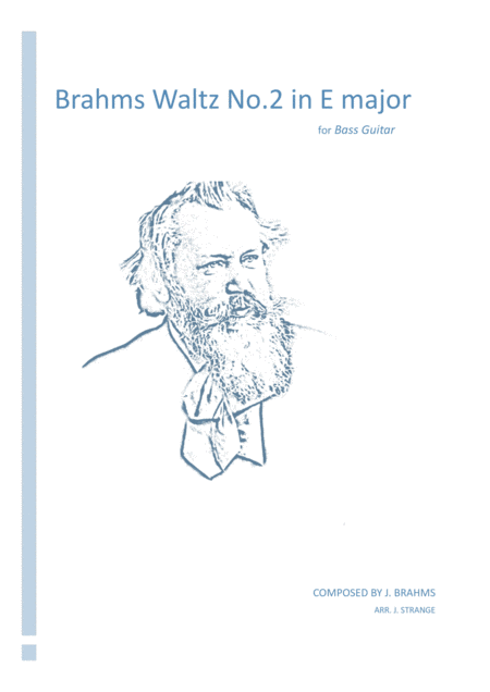 Free Sheet Music Brahms Waltz No 2 In E Major For Bass Guitar