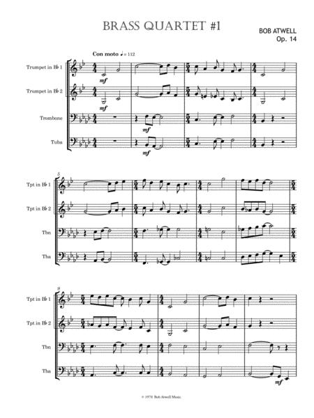 Free Sheet Music Brass Quartet 1
