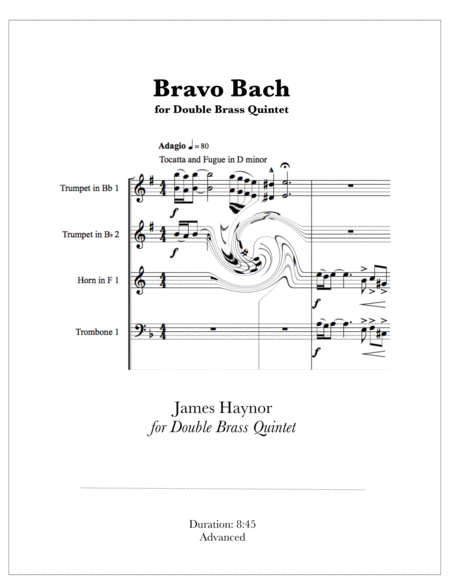 Bravo Bach For Double Brass Quintet Sheet Music