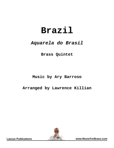 Brazil For Brass Quintet Sheet Music