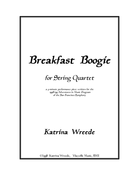 Breakfast Boogie Sheet Music