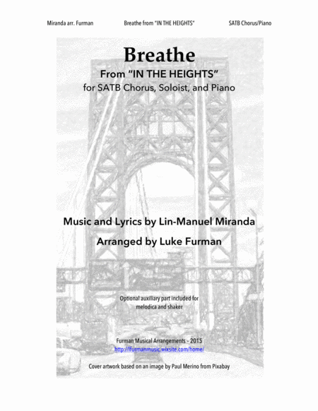 Free Sheet Music Breathe From In The Heights Satb Choral Soloist