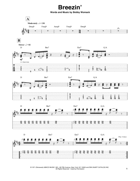 Free Sheet Music Breezin