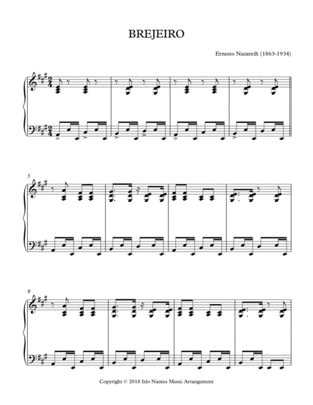 Brejeiro Sheet Music