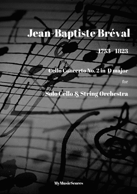 Breval Concerto No 2 For Cello And String Orchestra Sheet Music