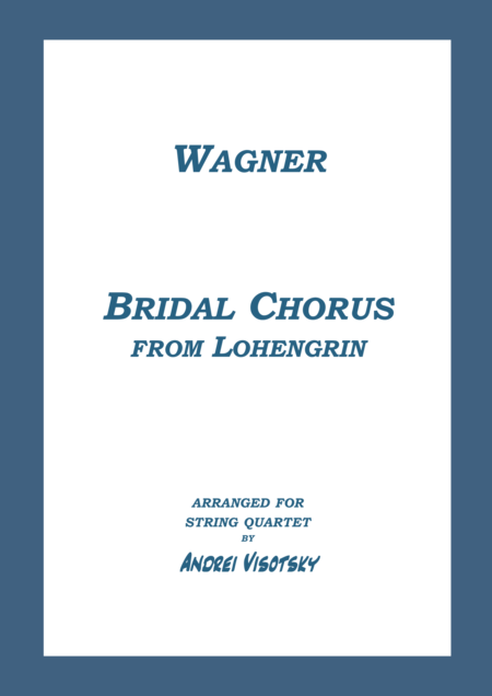 Bridal Chorus Wedding March Sheet Music