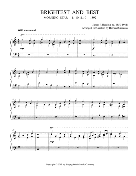 Free Sheet Music Brightest And Best