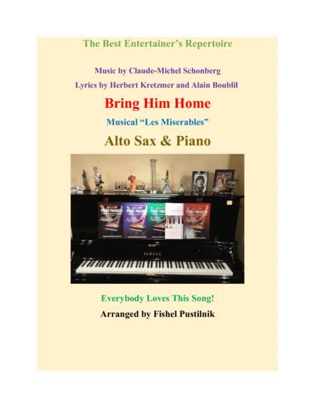 Bring Him Home For Alto Sax And Piano Sheet Music