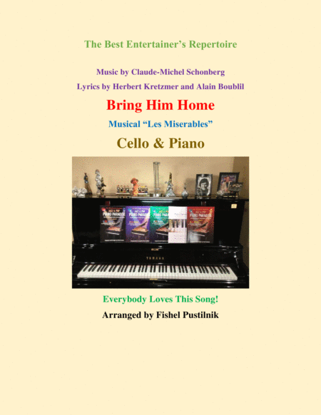 Free Sheet Music Bring Him Home For Cello And Piano