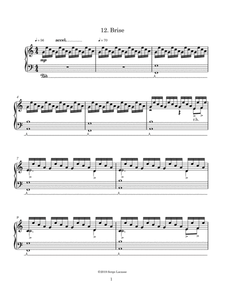 Free Sheet Music Brise