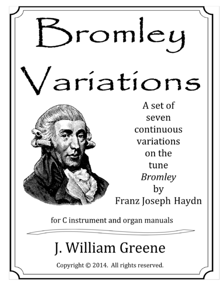 Bromley Variations Sheet Music