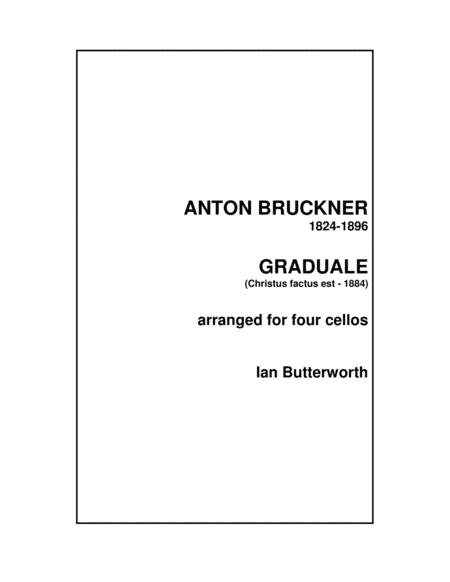 Bruckner Graduale Christus Factus Est For Four Cellos Sheet Music