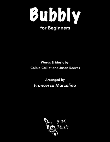 Bubbly For Beginners Sheet Music