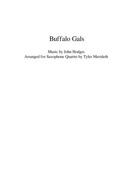 Buffalo Gals For Saxophone Quartet Sheet Music