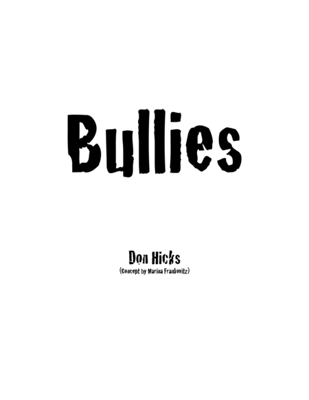 Bullies For String Orchestra And Chorus Sheet Music