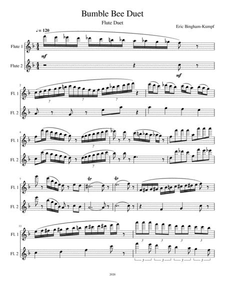 Bumble Bee Duet Sheet Music