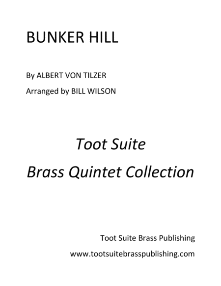 Free Sheet Music Bunker Hill
