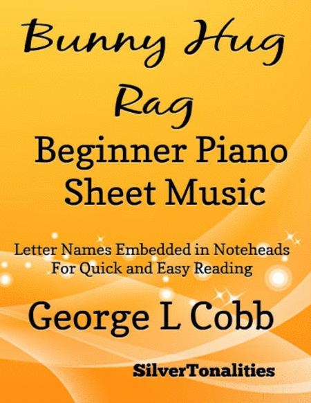 Bunny Hug Rag Beginner Piano Sheet Music Sheet Music