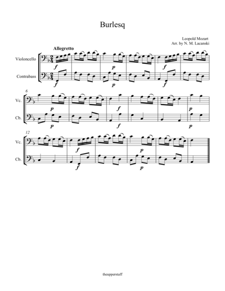 Burlesq Sheet Music